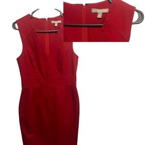 Banana Republic Red Midi Dress